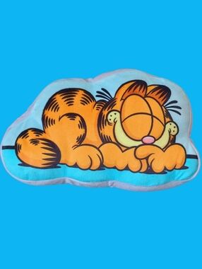 Garfield Cat Throw Pillow Plush Stuffed Animal 10" Long